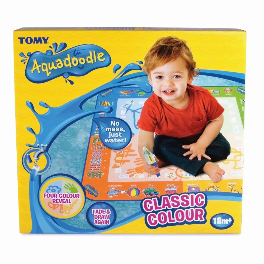 Aquadoodle Classic Colour water drawing toy set box, four-colour reveal design, 18m+