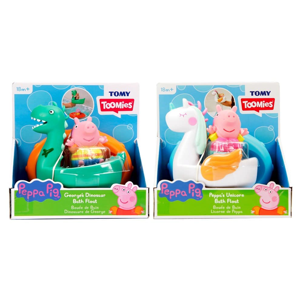 Tomy Tommies bath float assortment boxes with Peppa character figures