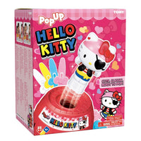 Pop-up Hello Kitty game retail box, pink package with Hello Kitty character art