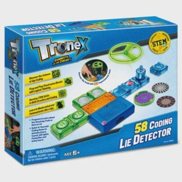 Tronex STEM lie detector coding kit box with blue circuit device illustration