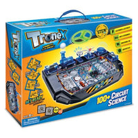 Tronex STEM 100+ circuit science kit box with open electronics illustration