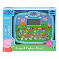 Peppa Pig Learn & Explore Tablet box with tablet and TRY ME button