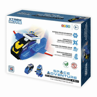 3-in-1 solar space construction kit box with build vehicles and solar panel