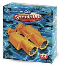 Navir Special 50 binoculars box with binoculars illustration