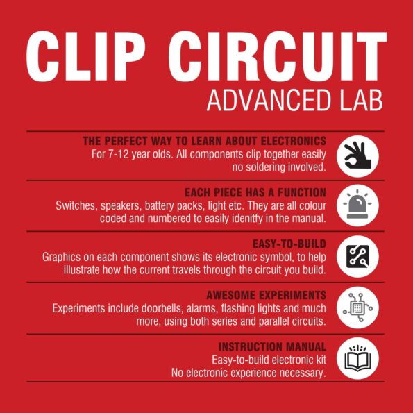 Clip Circuit | Advanced Lab | 180 Electronic Experiments Kit