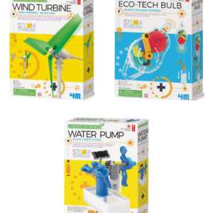 Green Energy Projects for Kids – Solar, Wind Power and Echo Tech Bulb x 3 projects