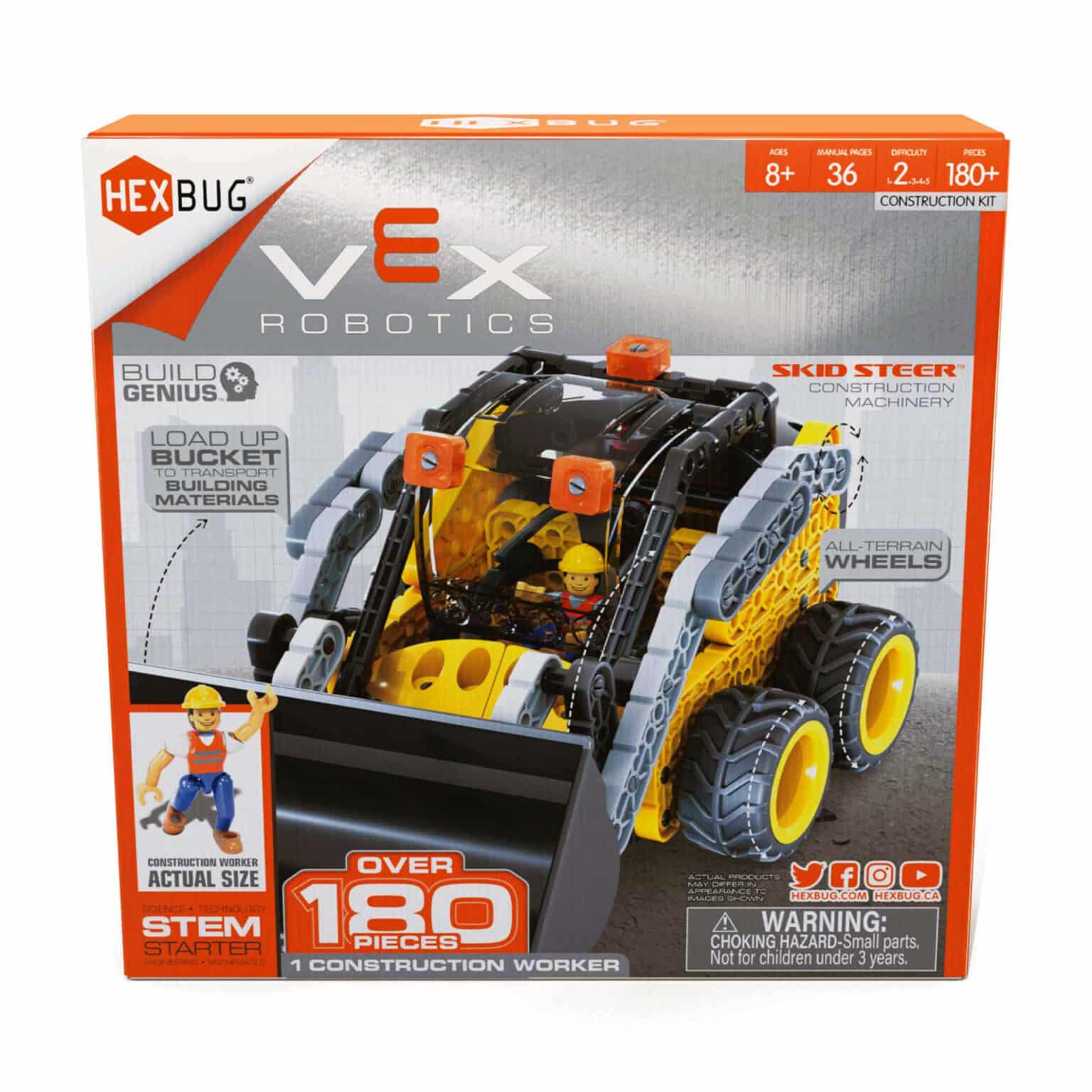 Hexbug VEX Robotics Skid Steer Construction Kit | Curiouskidzz