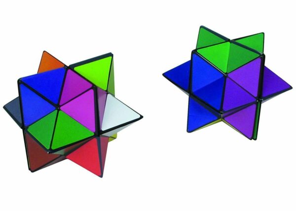 Amazing Star Cube Magic Transforming Geometric Puzzle (2 in 1)