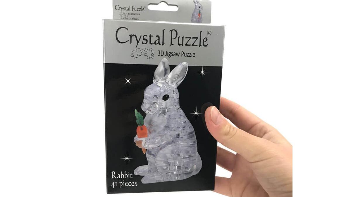 3D Crystal Puzzle - Rabbit