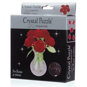 3D Six Roses Crystal Puzzle
