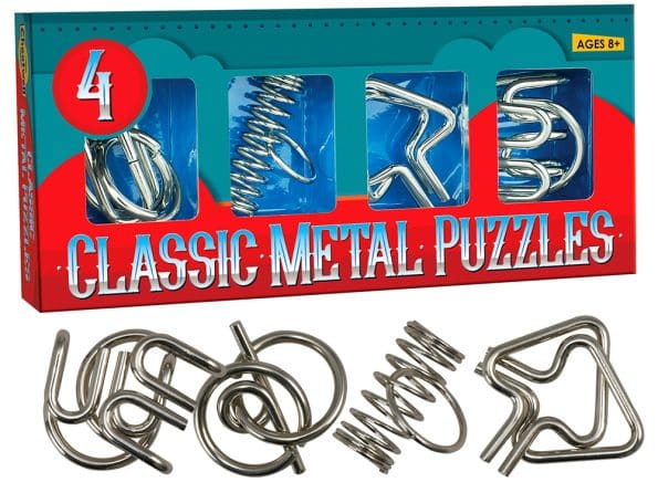 4 Classic Metal Puzzles