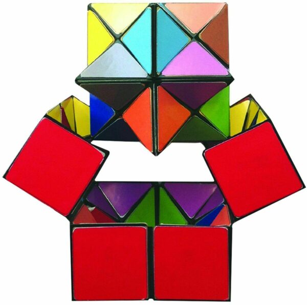 Amazing Star Cube Magic Transforming Geometric Puzzle (2 in 1)