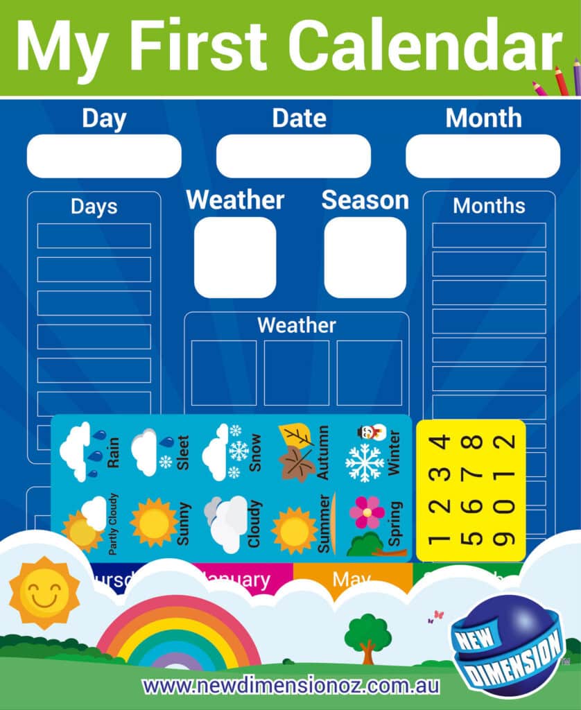 Magnetic Calendar Chart | Curiouskidzz