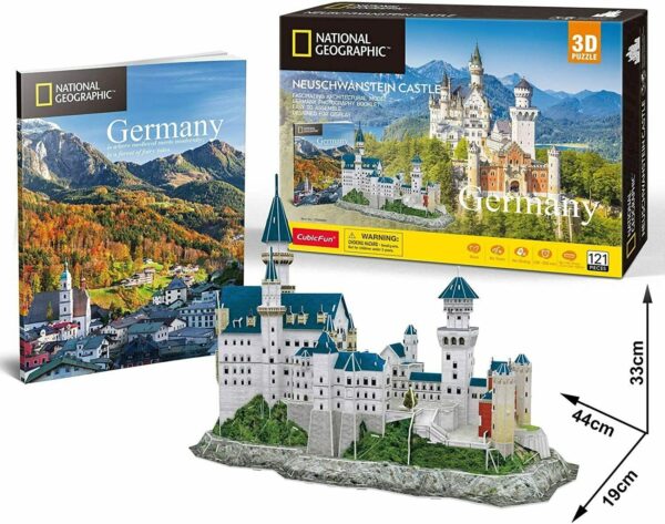 Germany – Neuschwanstein Castle 128pc 3D Puzzle