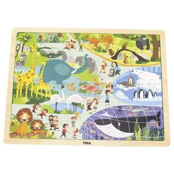 Jigsaw Puzzle - Zoo 48 Pcs -Viga 1