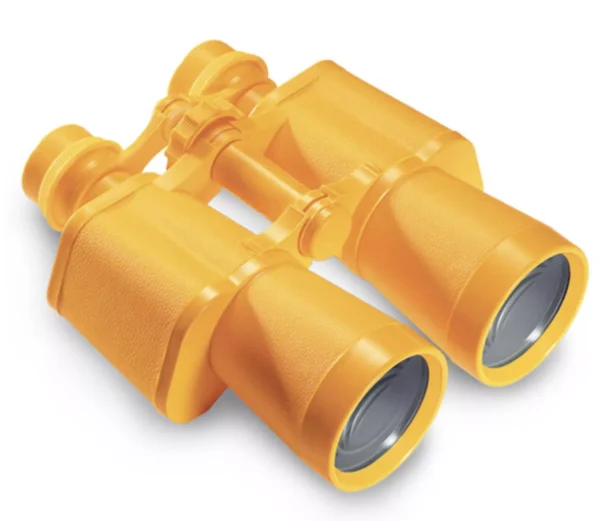 Yellow Binoculars with case 1