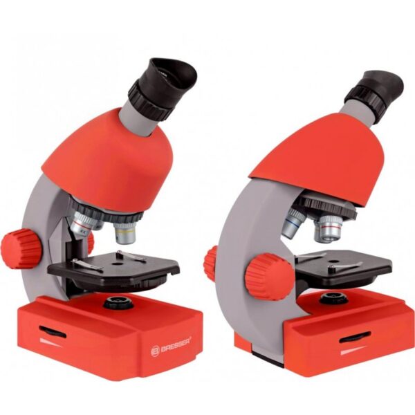 Bresser Junior 40X-640X Microscope (Red)