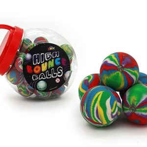 Hi Bounce Ball - 45mm Rainbow Swirl Design