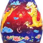 Puzzle Vase Dragon and the Phoenix 1