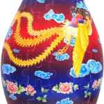 Puzzle Vase Dragon and the Phoenix 1