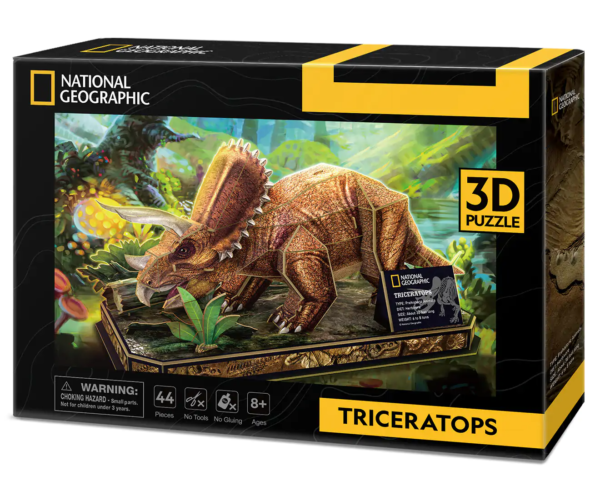 National Geographic Triceratops Paper Model 44pcs