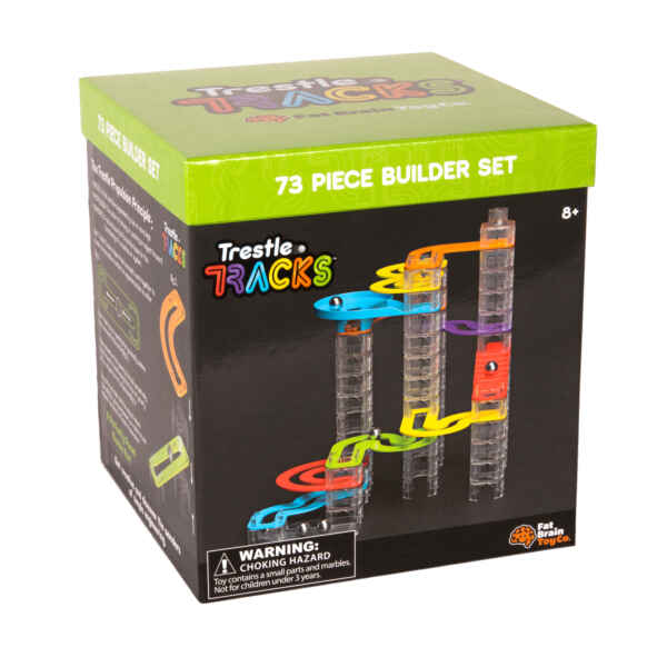 Fat Brain Toys – Trestle Tracks Builder Set – 73 Pieces