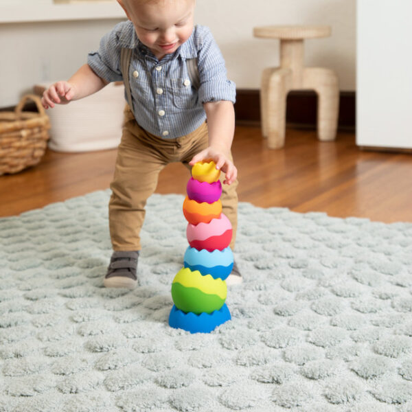 Fat Brain Tobbles Neo Tactile Stacking Toy 2
