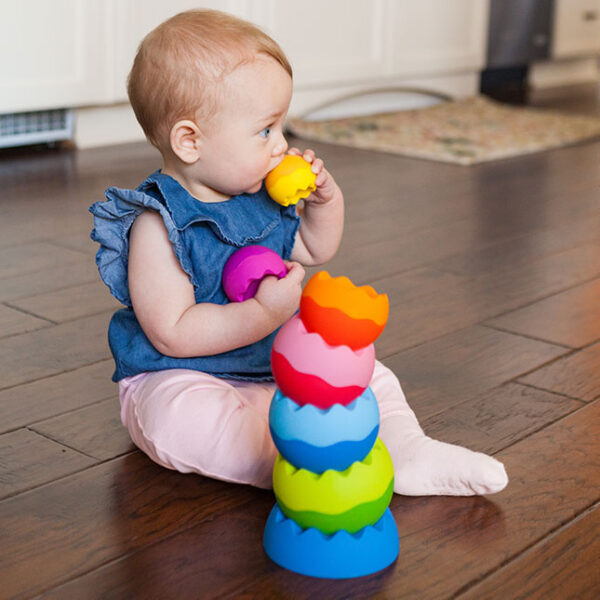 Fat Brain Tobbles Neo Tactile Stacking Toy 3