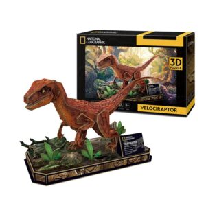 National Geographic Velociraptor Paper Model 63pcs