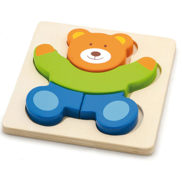 Viga Toys - Mini Block Puzzle - Bear