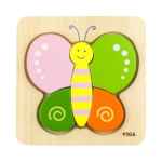 Viga Toys – Mini Block Puzzle – Butterfly 1