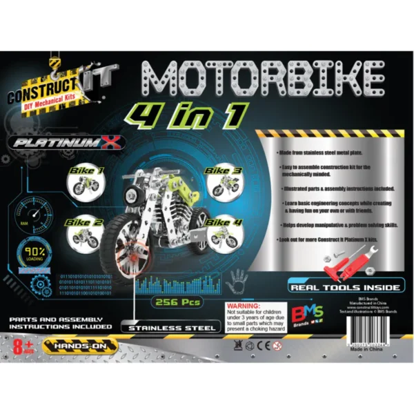 Construct It - Motorbike - 4 in 1 c