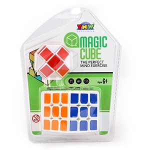 Magic Cube Puzzle And Snake Puzzle 2-In-1 (5.5 cm)