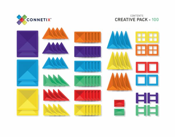 Connetix Tiles – 100 Piece Creative and 92 Ball Run — 192 Pcs Bundle