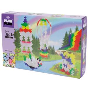 Plus-Plus – Pastel – Rainbow Hot Air Balloon – 360 pcs