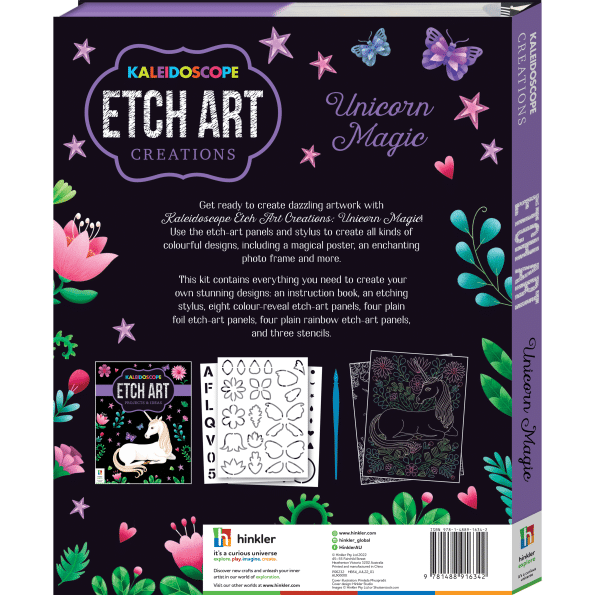 Kaleidoscope Etch Art Creations: Unicorn Magic