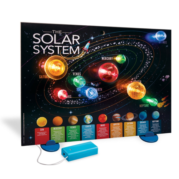 4M KidzLabs : 3D Solar System Light-Up Poster Board