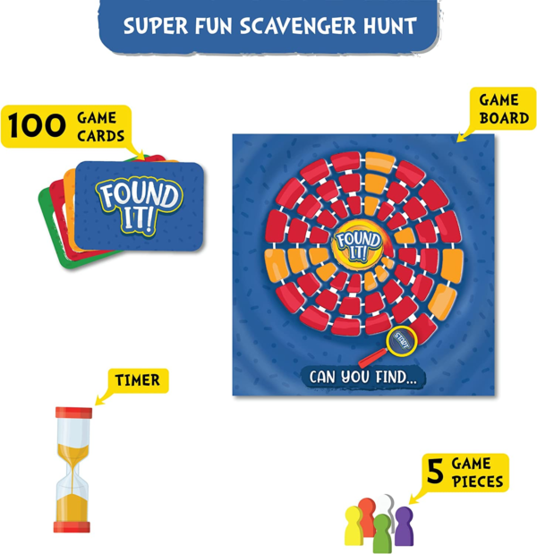 Found It Board! Game | Smart scavenger hunt (ages 6+)