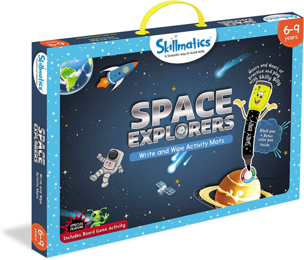 Skillmatics Space Explorers – Teach Kids About Space – Write & Wipe