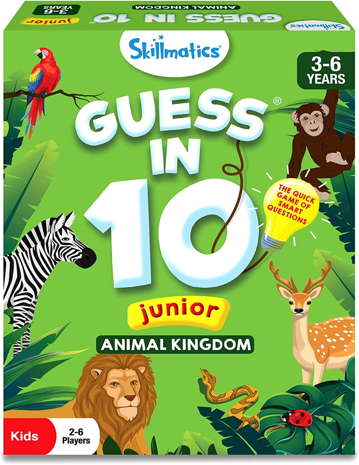 Guess in 10 Junior Animal Kingdom - Skillmatics Card Game | Curiouskidzz