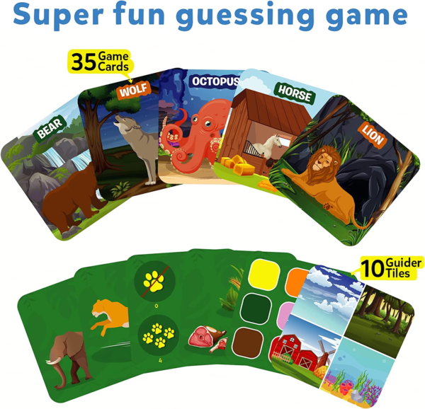 Guess in 10 Junior Animal Kingdom – Skillmatics Card Game
