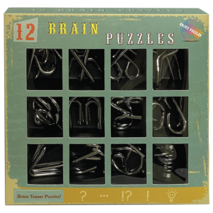 12 Brain Puzzles (Metal)