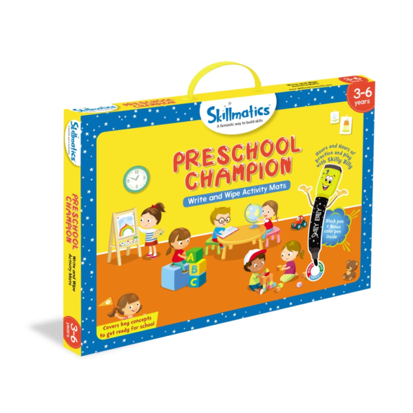 Skillmatics Preschool Champion – Prepare Your Children For Primary School – Write and Wipe