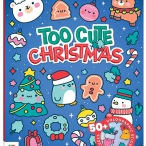 Kaleidoscope Sticker Colouring: Too Cute Christmas