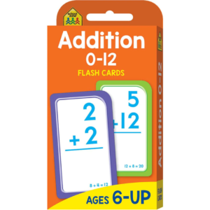 Addition 0-12 : School Zone Flashcards