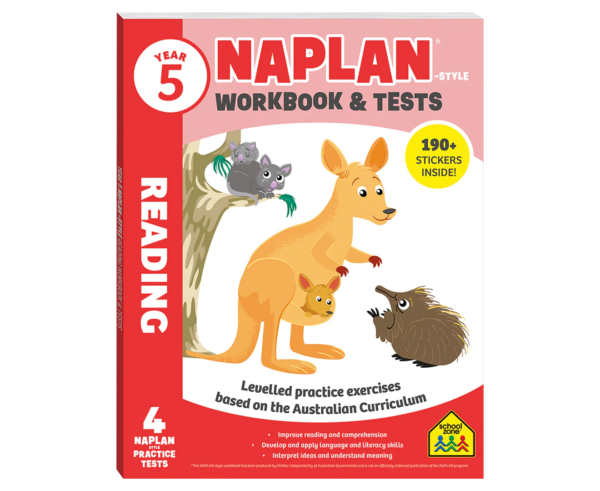 Year 5 NAPLAN*-style Reading Workbook and Tests – Hinkler