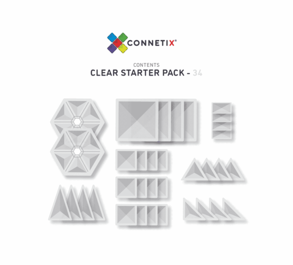 Connetix Clear Pack –  34 pc
