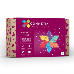 Connetix Tiles 30 Piece Geometry Rainbow Pack