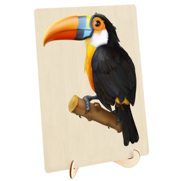 135 Piece Wooden Jigsaw Puzzle, Toucan (A3Series)