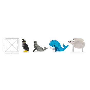 MAGNA-TILES – Arctic Animals – 25 Piece Set